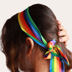 Rainbow Ribbon Scrunchie