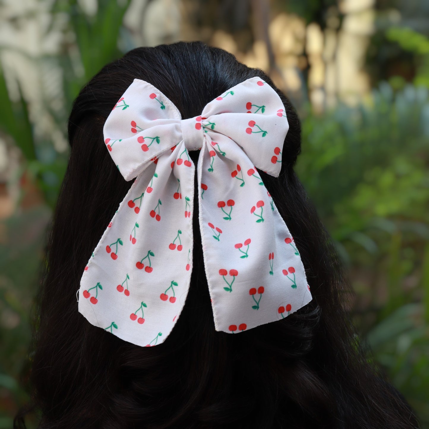 Multi-Functional Handmade KK Cotton & Golden Fabric Bow | Hair Accessory for Women & Girls | Traditional & Western Wear