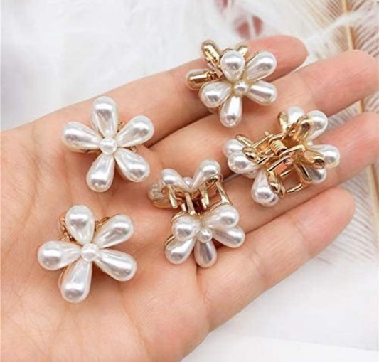Daisy Pearl Hair Clutcher Set of 4