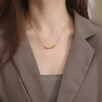 Stainless steel Women Small Branch Pepper Pendant with chain Neckless