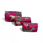 Animal Print Quilted Pouch Combo