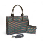 Wavy Tote with Pouch bag