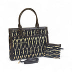 Wavy Tote with Pouch bag