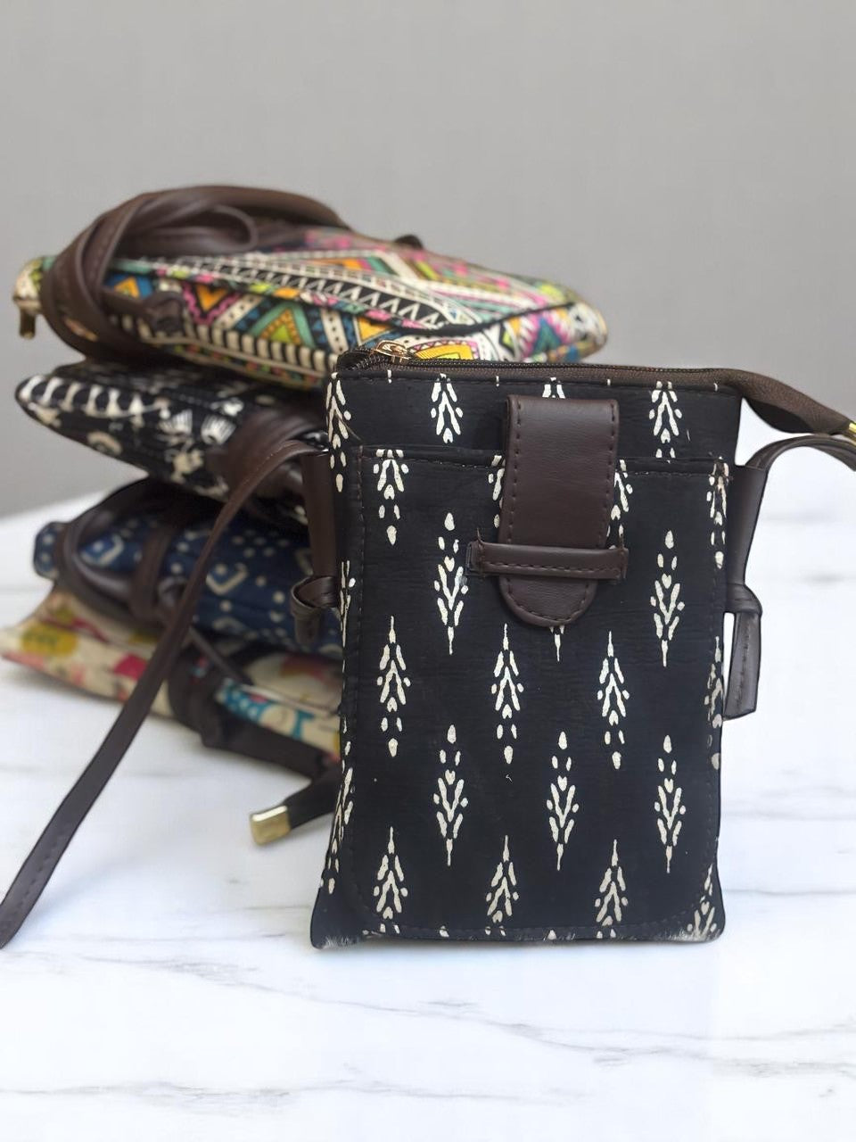 Ethnic Warli Print Sling Bag