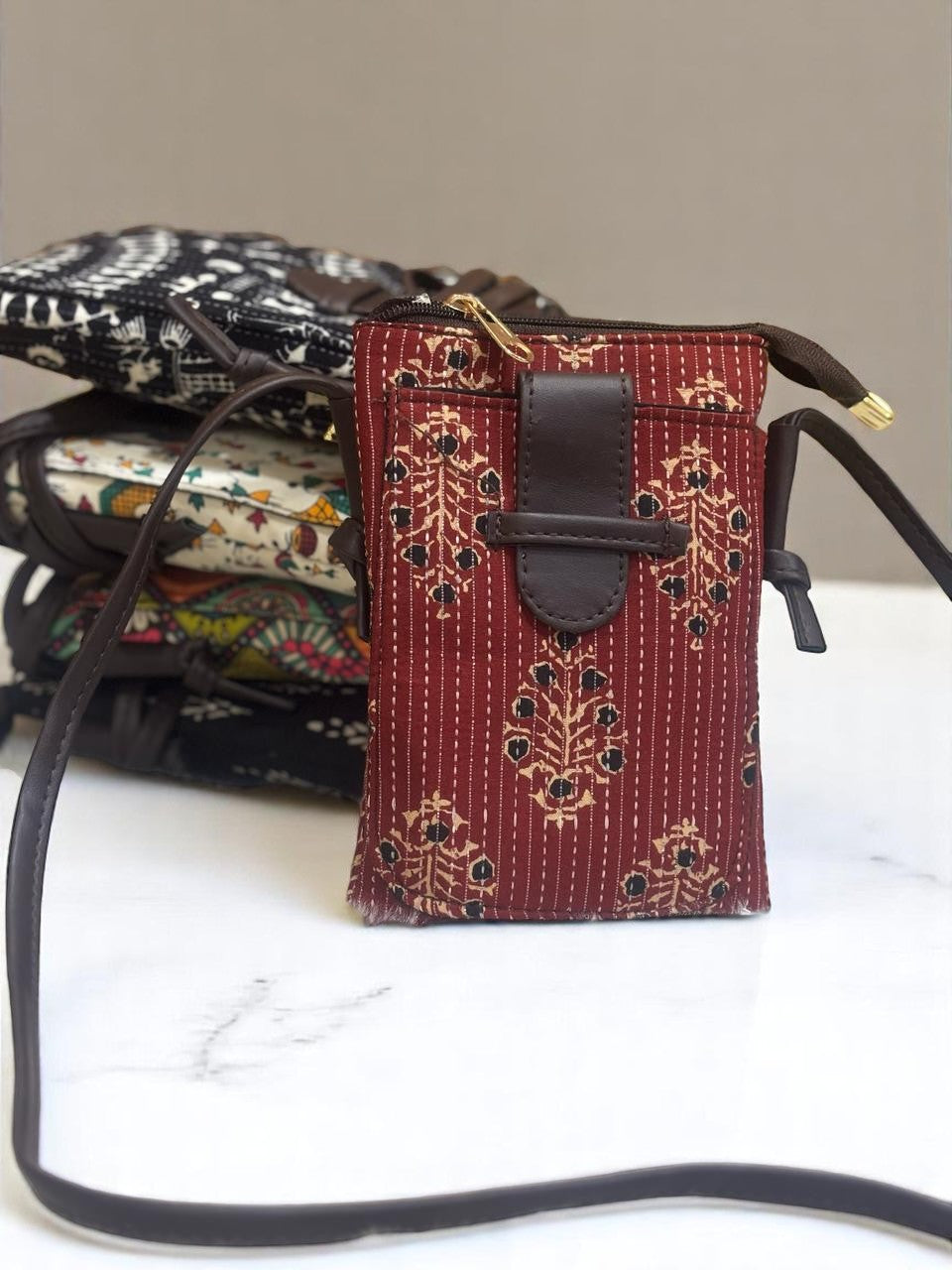Ethnic Warli Print Sling Bag