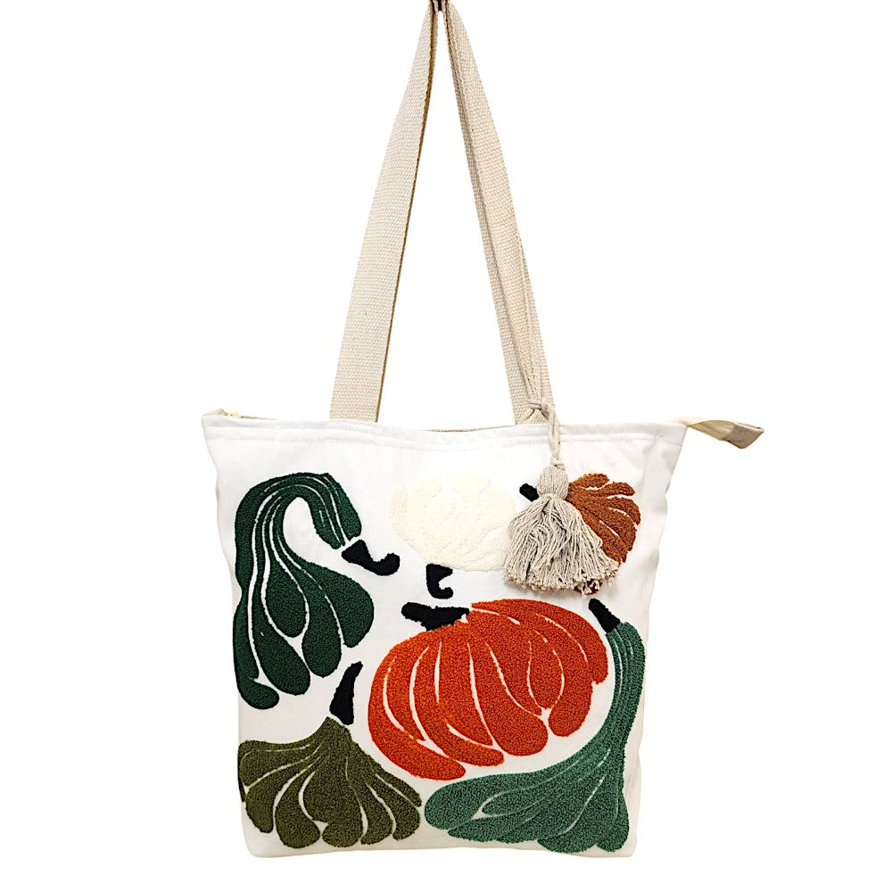 Artistic Floral Design Tote Bag
