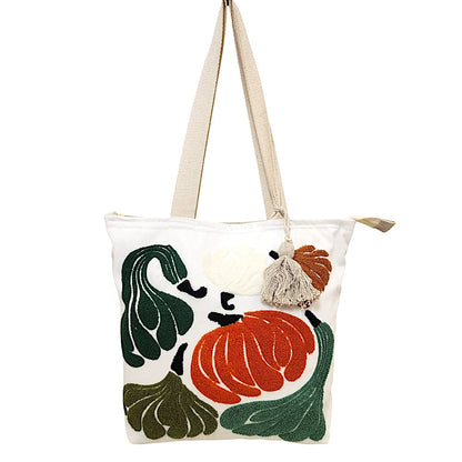 Artistic Floral Design Tote Bag