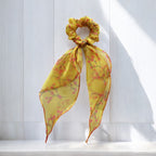 Organza Printed Scarf Scrunchie