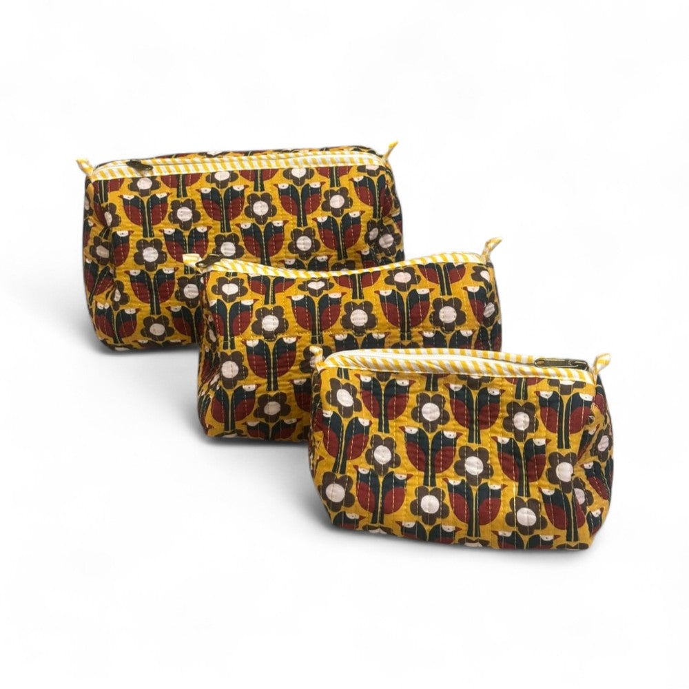 Ethnic Quilted Pouch Set
