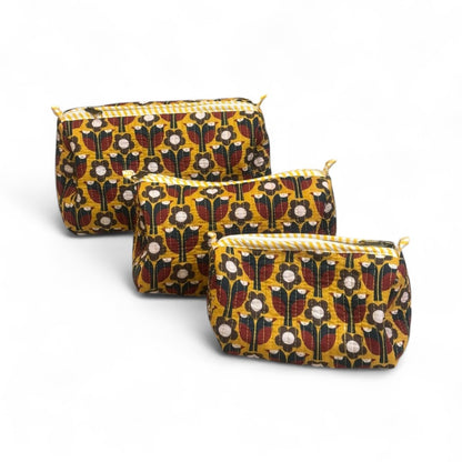 Ethnic Quilted Pouch Set
