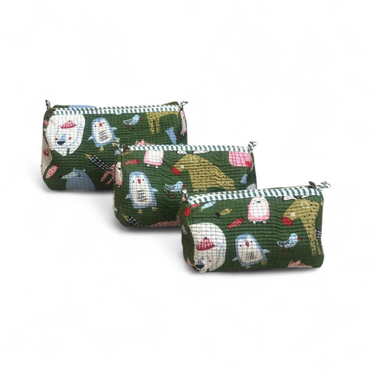 Ethnic Quilted Pouch Set