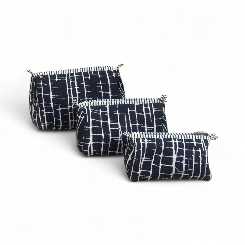 Ethnic Quilted Pouch Set