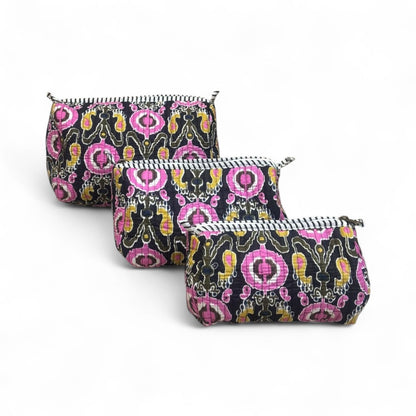 Ethnic Quilted Pouch Set