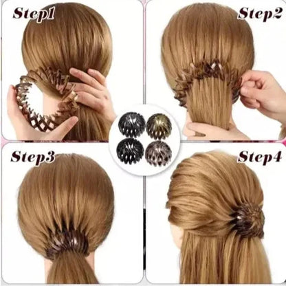 Sparkling Expandable Hair Clip for Women & Girls