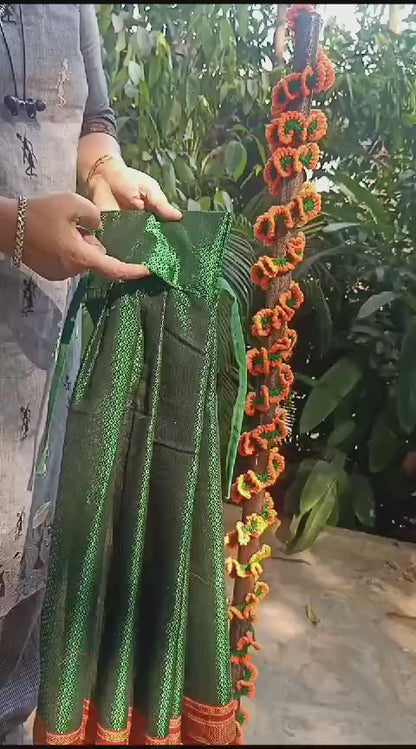 Gudi Padva Readymade Saree Cover for Pooja