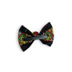 Small Embroidered Bow Hair Clip
